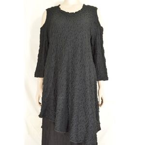 Design Today's dress tunic S black long sleeve